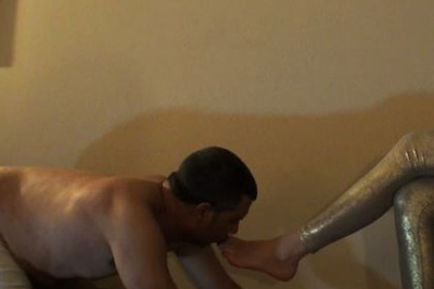Glam ball busting femdom