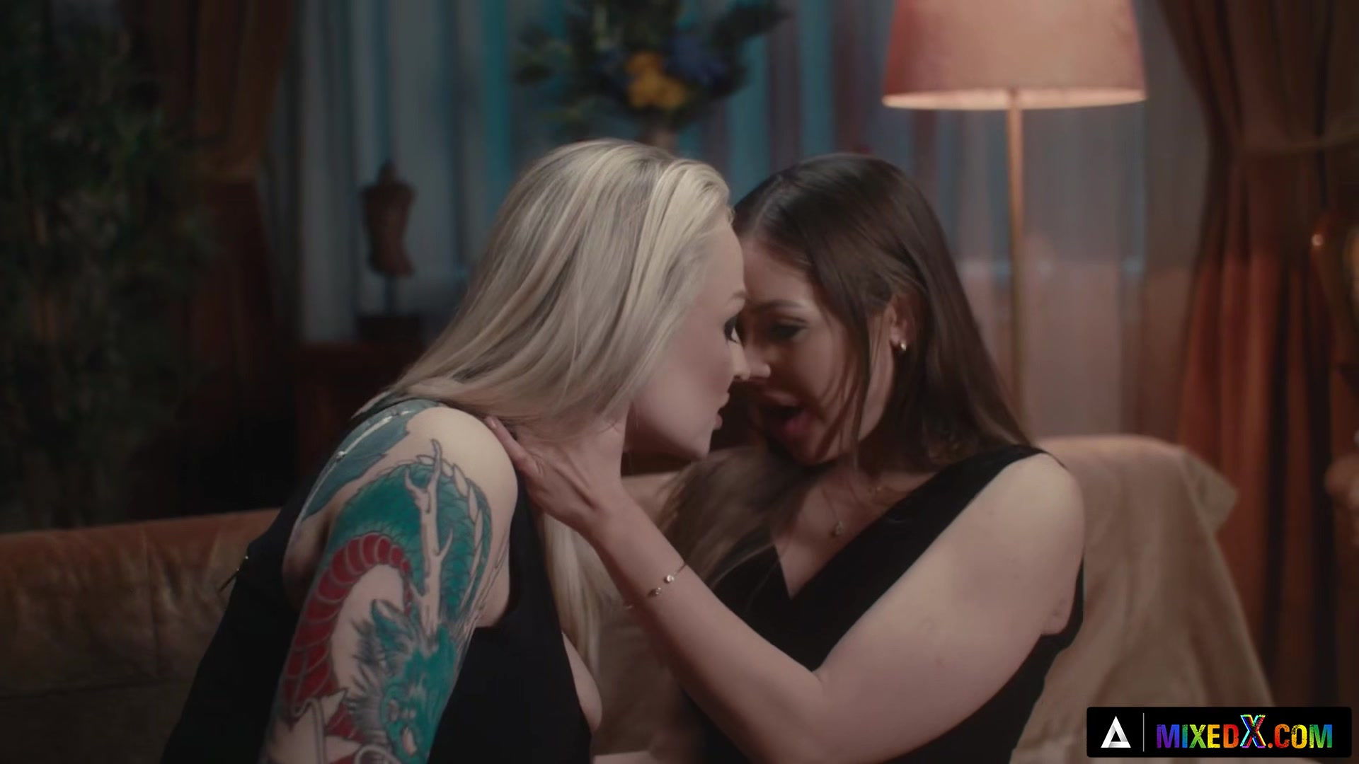 MIXEDX - Hot Kayla Green And Angelica Heart Eat Each Other's Pussies Until They Moan With Pleasure