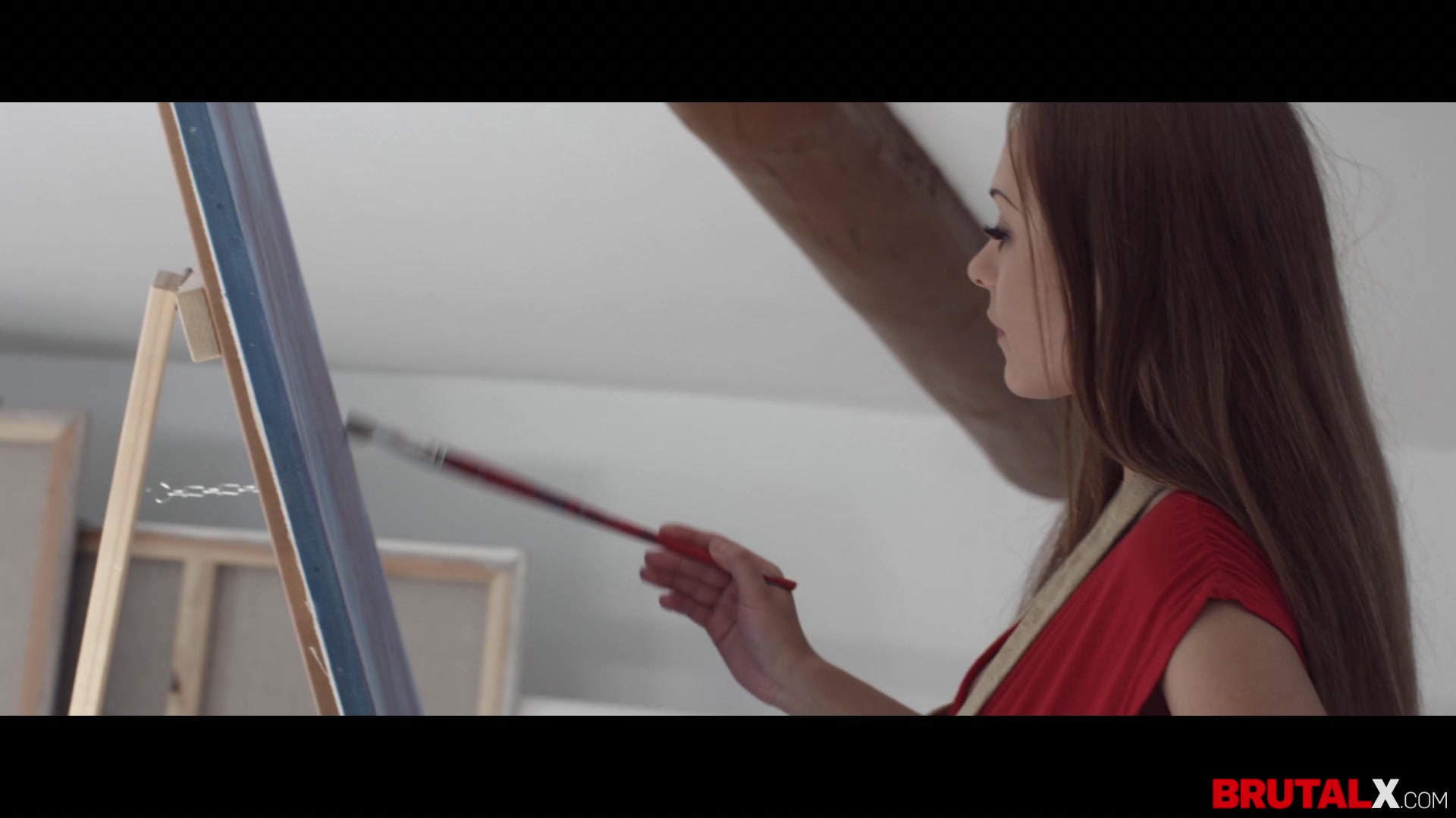 ###X - Model fucks his bitchy painter