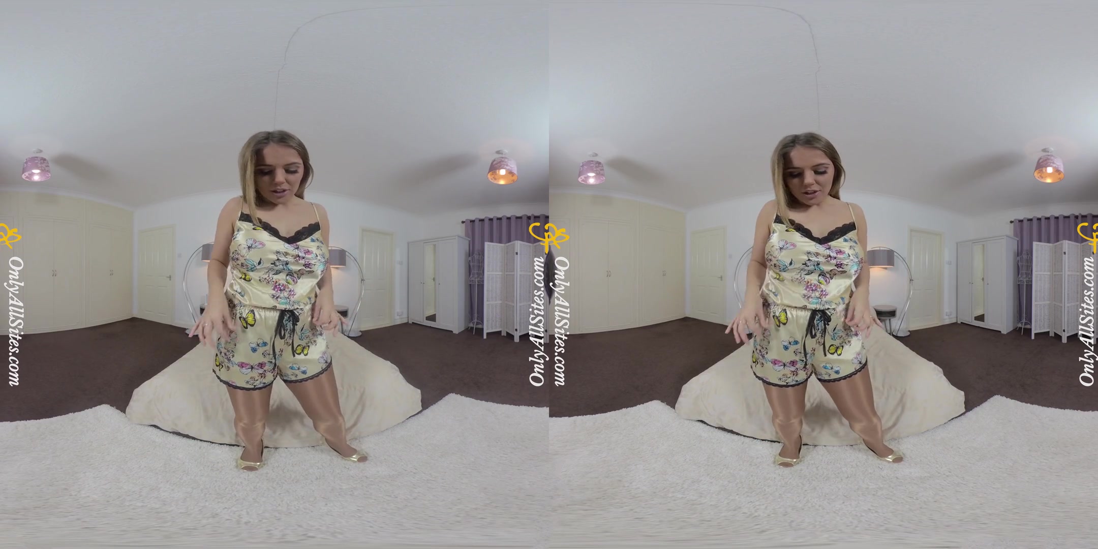 Siobhan Graves - Custom Babydoll; Big Tits Babe Stripping in a Body Stocking