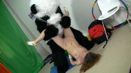 Sporty hawt legal age teenager 18+ bonks with humorous Panda