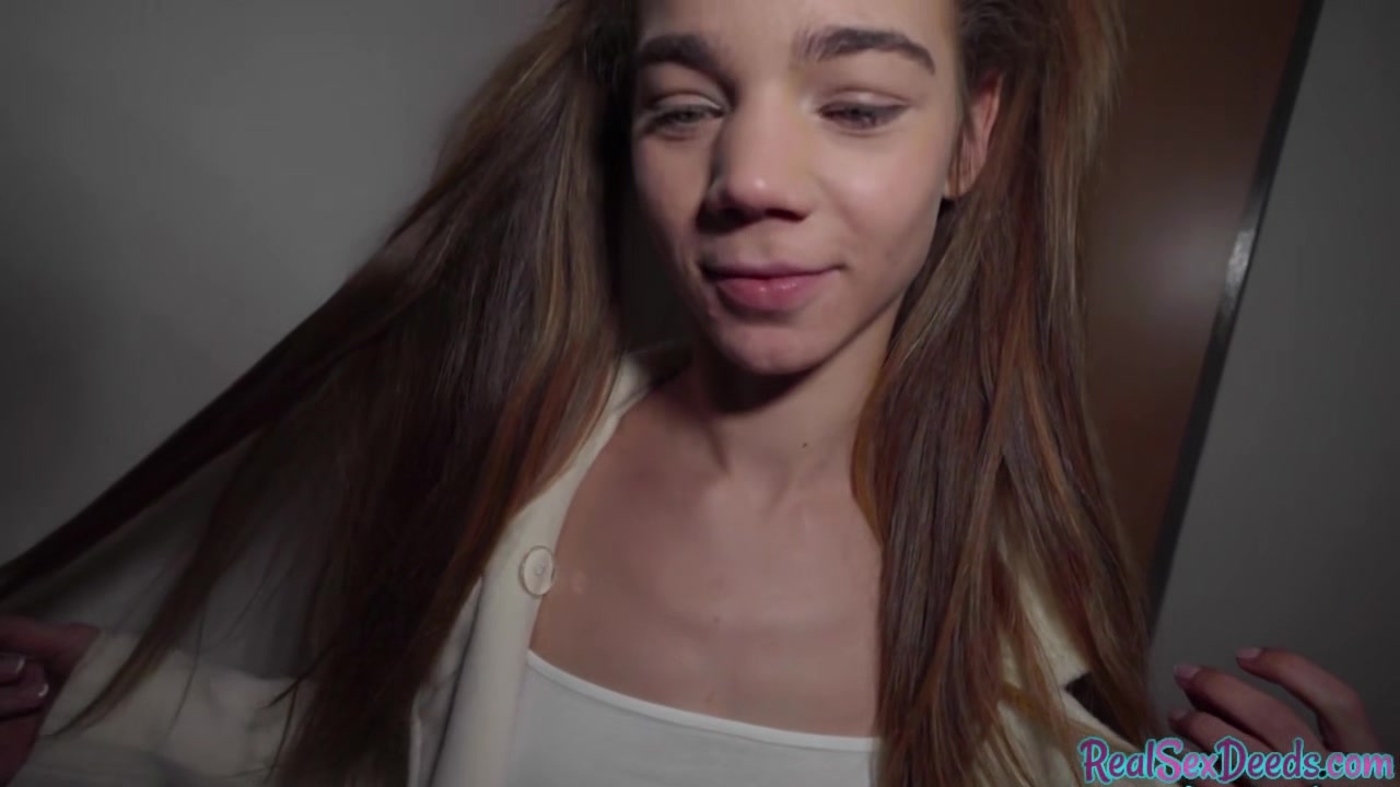 Petite teen4cash POV sucks big white cock before sex