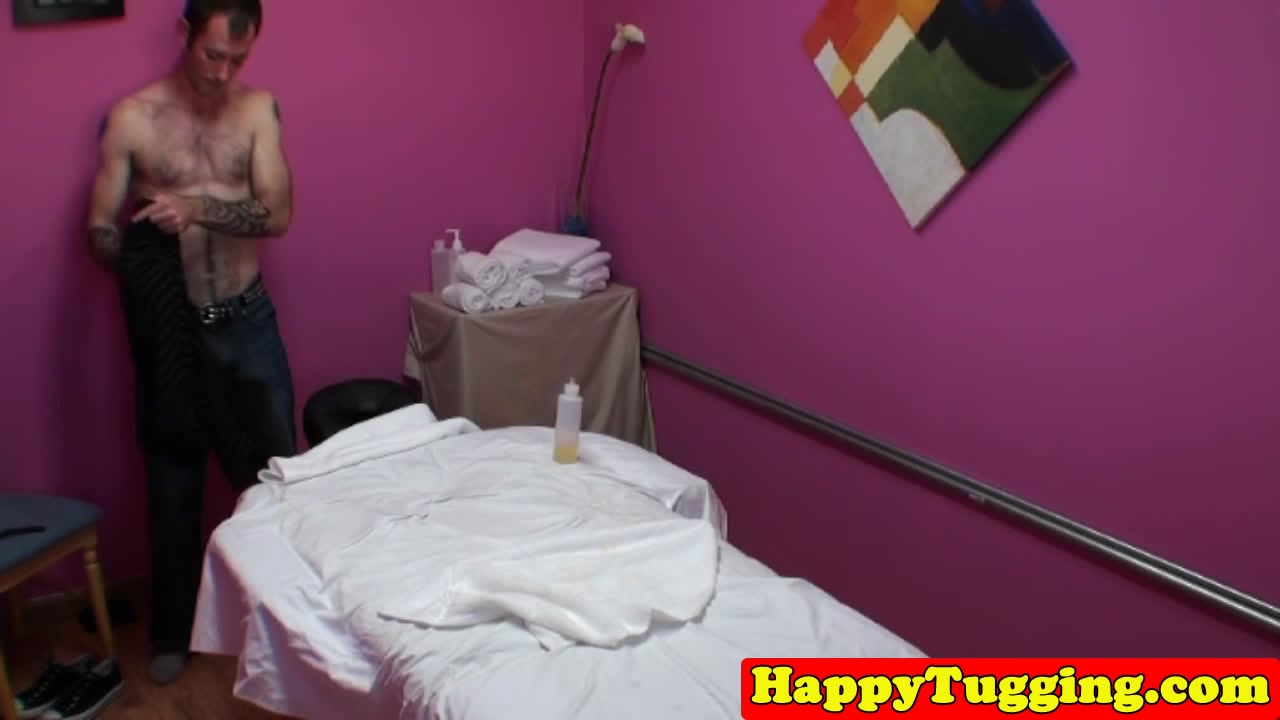 Bigtitted asian masseuse tugs and deepthroats