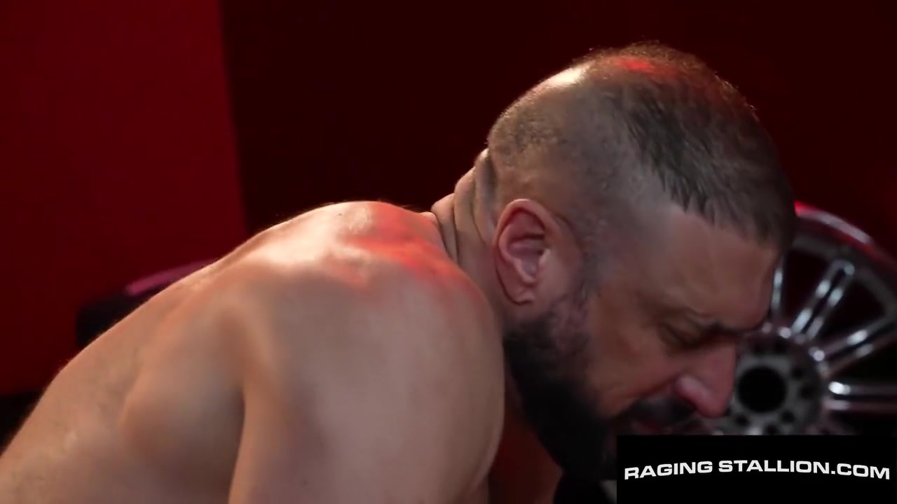 Marco Napoli And Jax Phoenix In Beefy Muscle Smashed Hairy Assed Mechanic