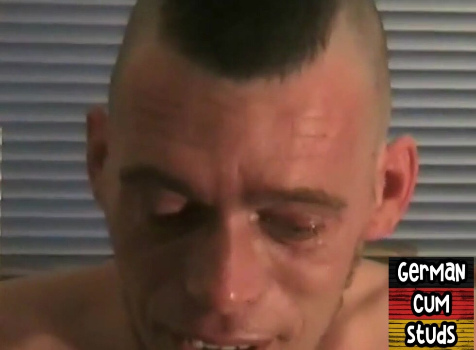 Masked gay from Germany fucked in homemade bareback orgy