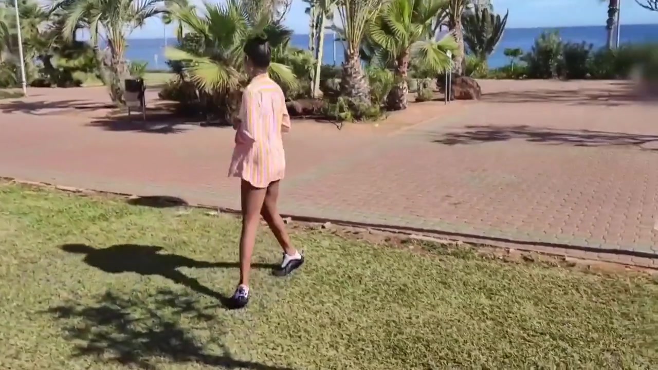 Cute Little Latina Doll Walking Naked Through The City People See Me Masturbating