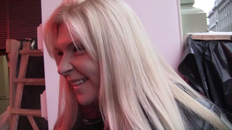 Pick up fuck with blonde in hot lingerie
