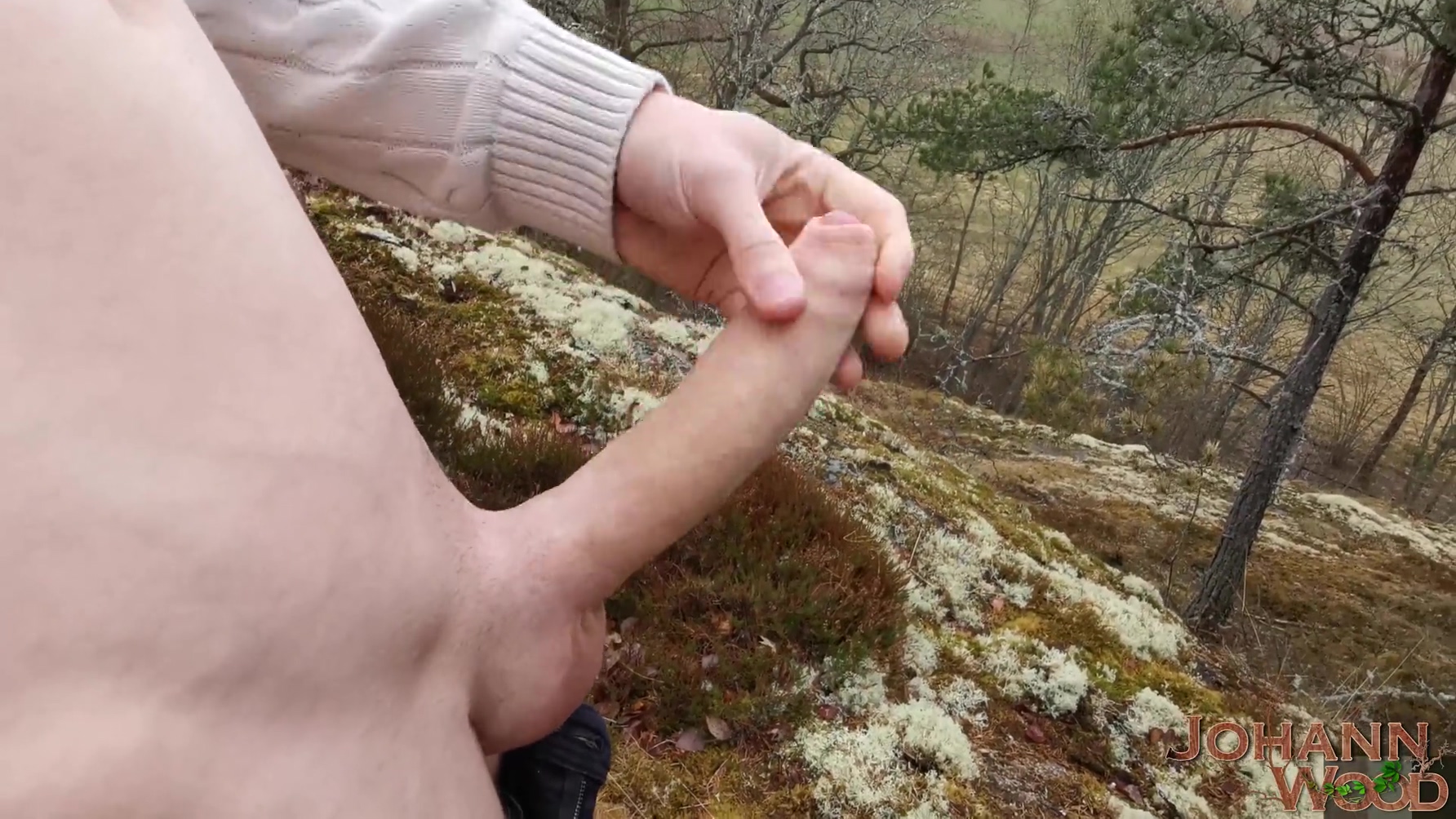 Spit As Lube = Amazing Cumshot! Taking My Dick Out Public And Give It What It Needs