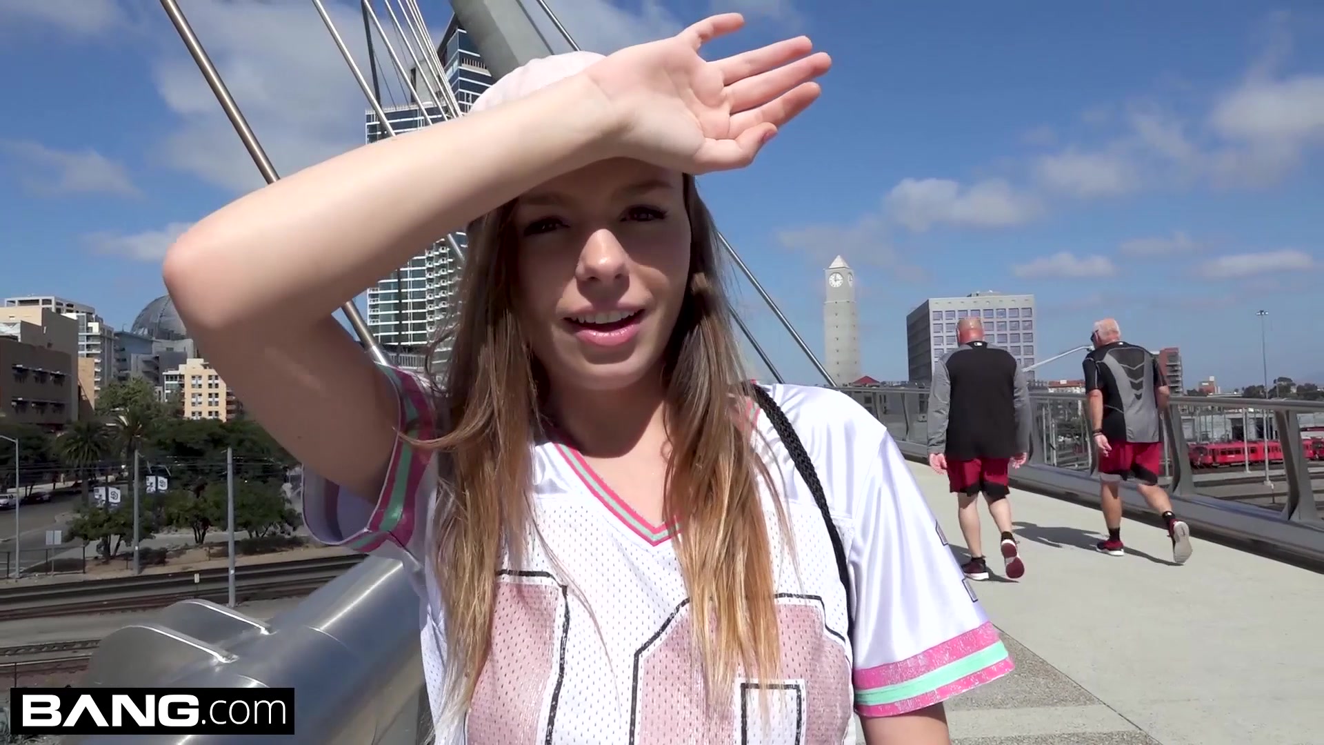 Tomboy teen 18+ Alex Blake POV fuck in a car