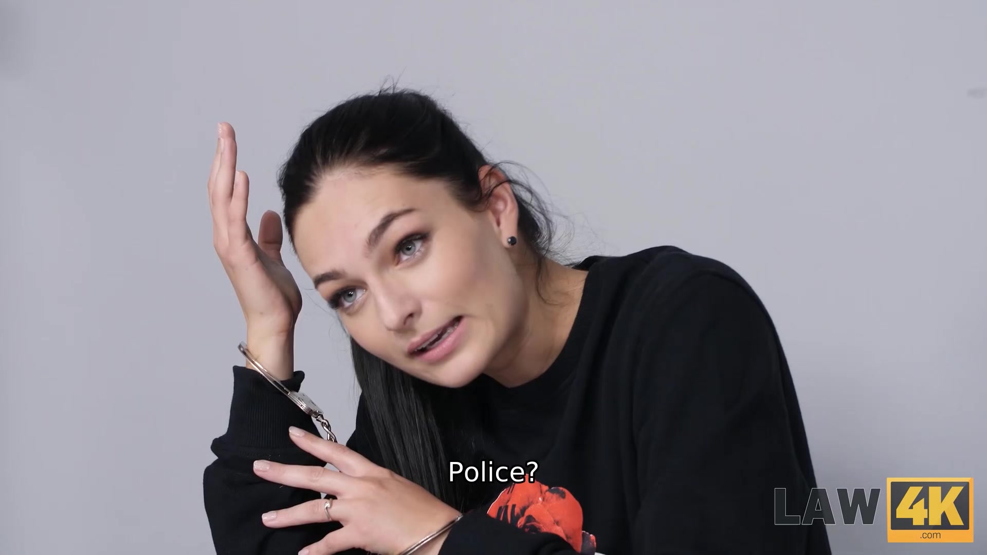 LAW4k. Chick is caught stealing car so she is going to be drilled hard