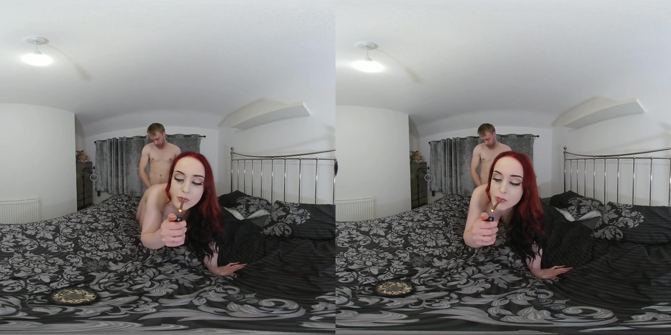 Ellie Louise - Smoking while sucking and fucking - VRSmokers