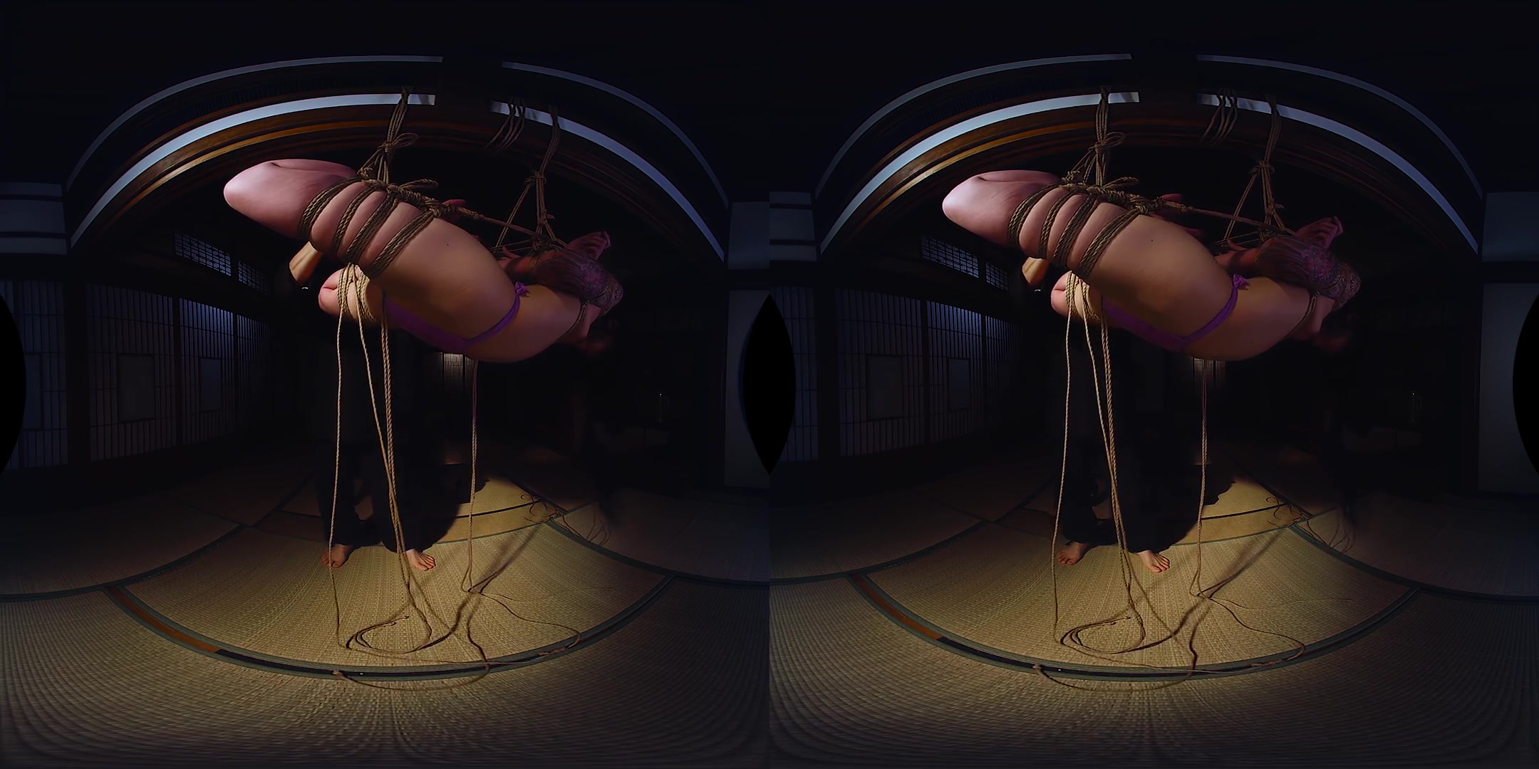 Bondage VR: Reverse Shrimp Suspension; Gorgeous Japanese Woman in Traditional Japanese Shibari Bondage
