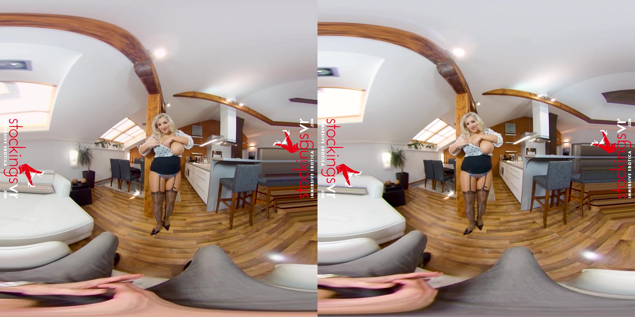Krystal Swift in Grip It And Rip It with G cup Krystal Swift - StockingsVR