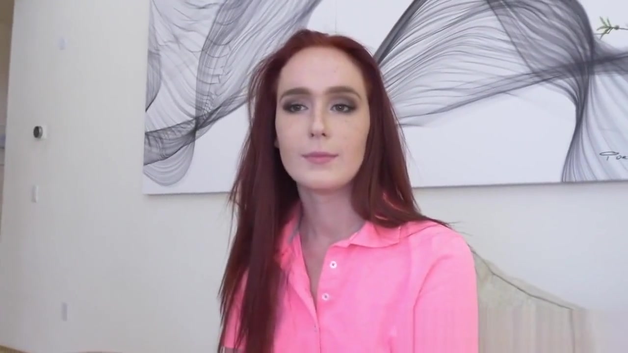 Pov ginger stepteen gets face jizzed