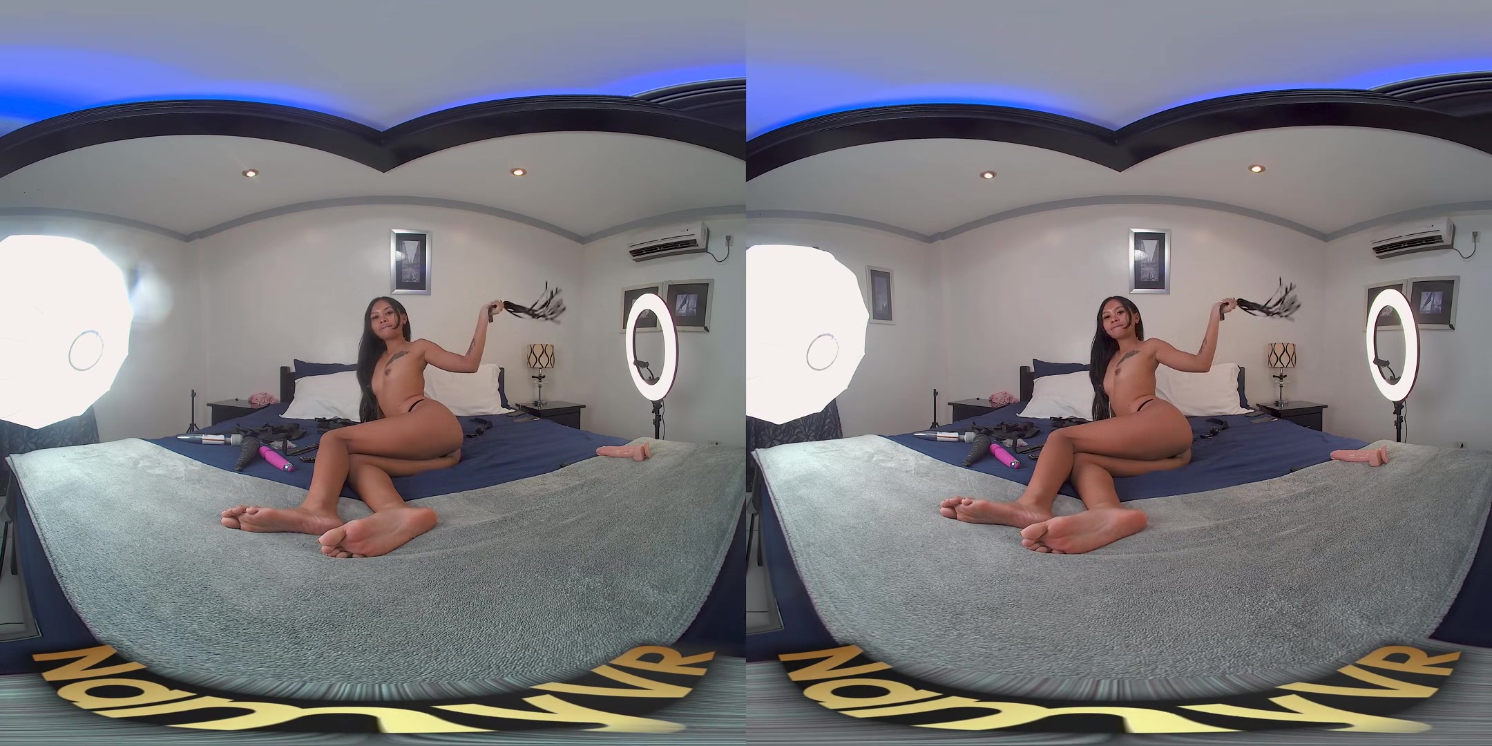 BDSM 18 y.o Teens Night: Young Dominatrix With a Toy Wall — Bondage