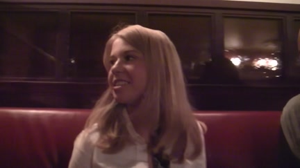 Gal engulf weenie for 100 euros in a cafe in front of everyone