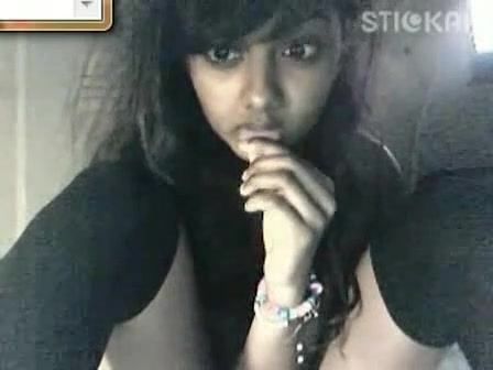 Oriental babe permitted to watch at her naked body