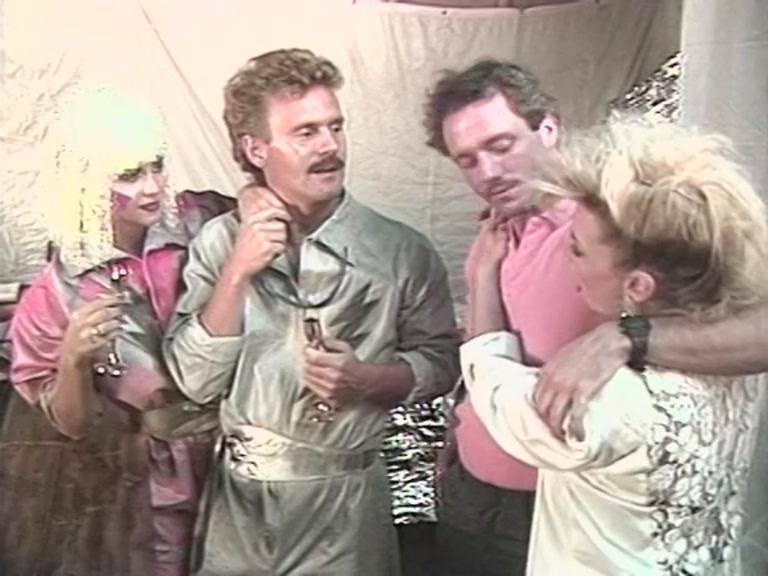 Retro gangbang in the full play