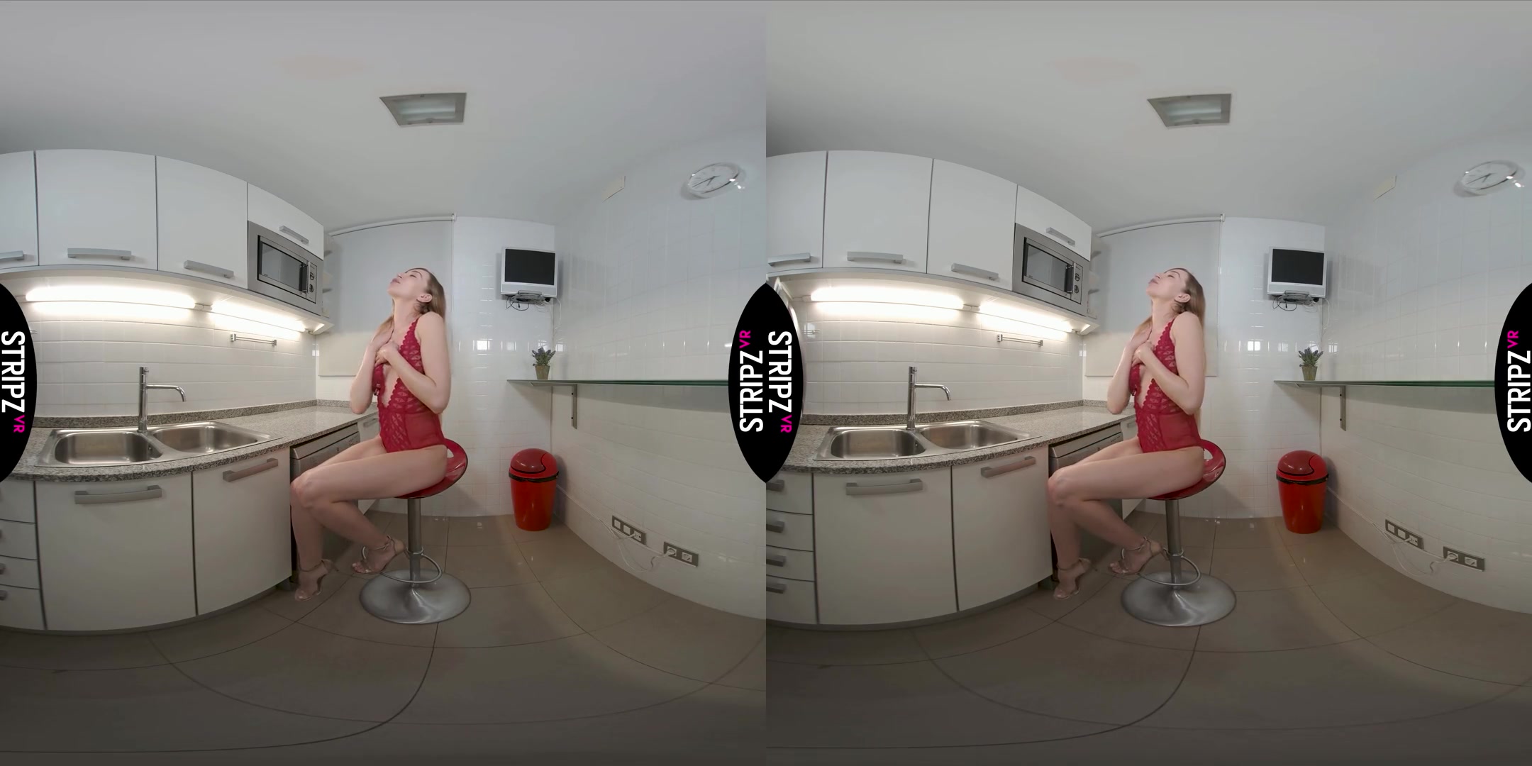Kitchen Heat - Hot teen 18+ Solo Striptease - SexLikeReal