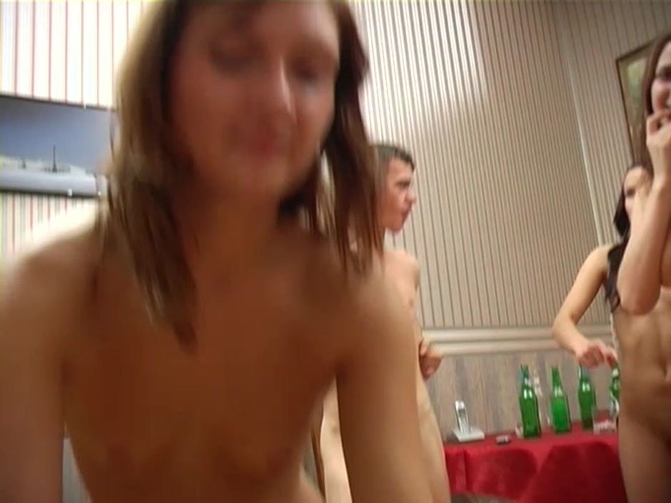 Anais & Chasey & Nena in college sex party with two really hot chicks