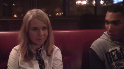 Gal engulf weenie for 100 euros in a cafe in front of everyone