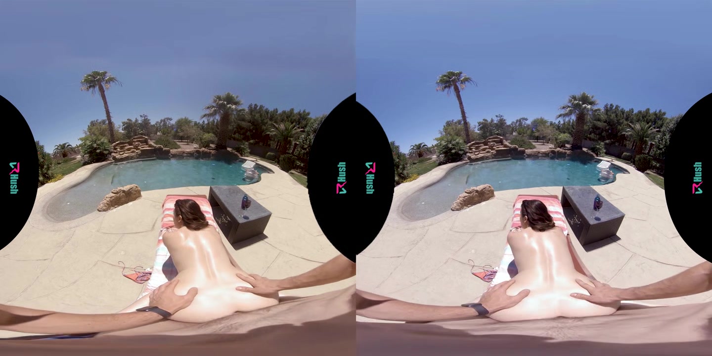 VRHUSH Veronica Valentine fucked after a swim in the pool