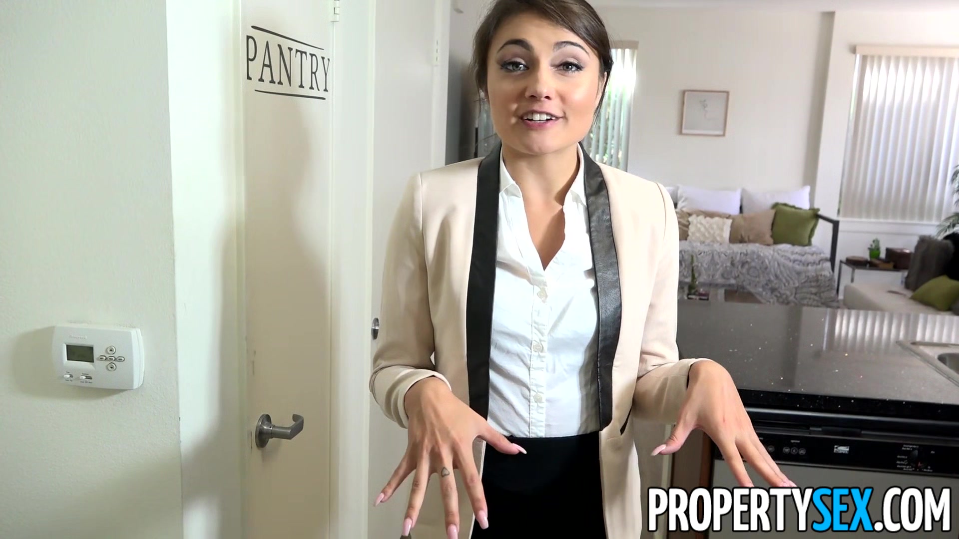 Cute Real Estate Agent Fucks Her Ex-Boyfriend In Condo