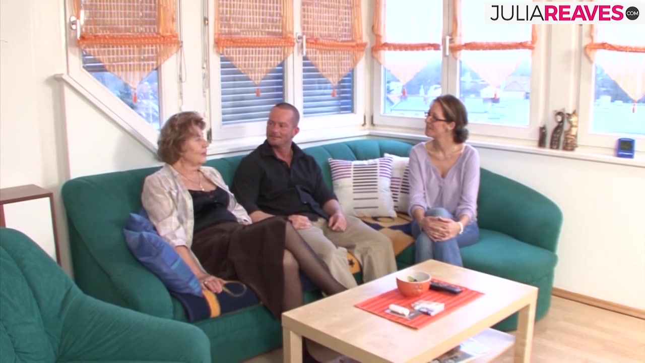 Oma Bends Over The Sofa As Lover Fucks Her From Behind With A Ling Dick - DeutscheOmas