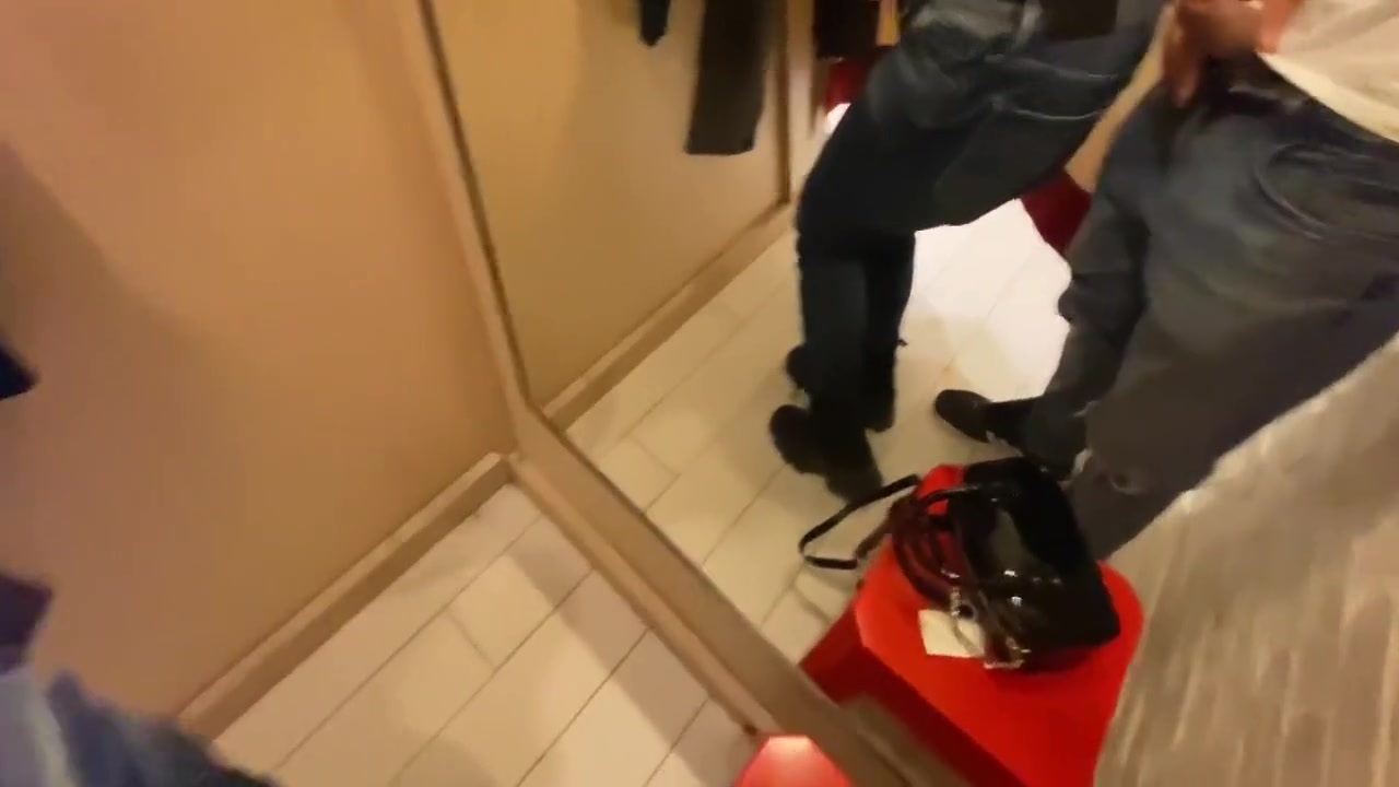 Risky Cumshot On Latex Bag In Mall 6 Min