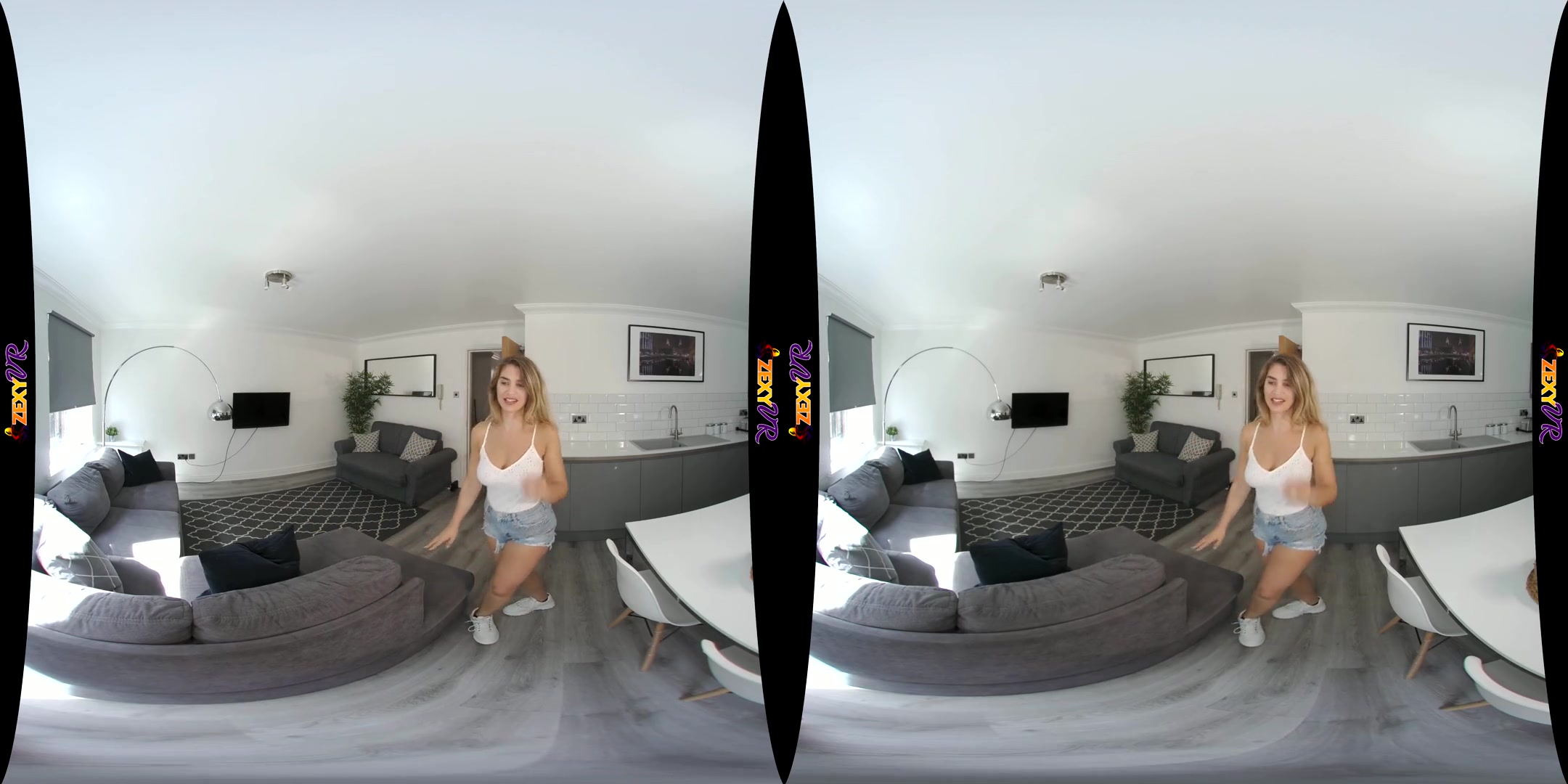 Tight Denim - Hot Young Babe Solo Striptease - SexLikeReal