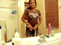 Sexy bathroom strip.
