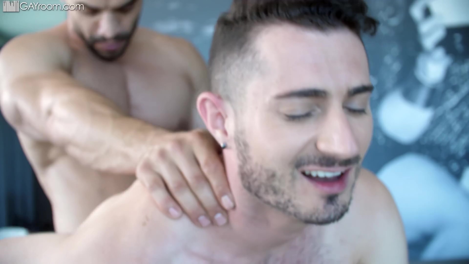 Buff Exchange Student 18+ Lets Roommate Ride His Cock