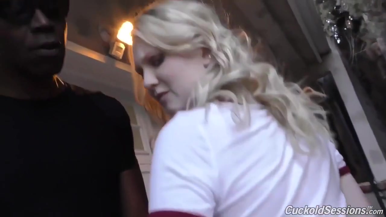 Blonde White Gf Bbc Gangbang