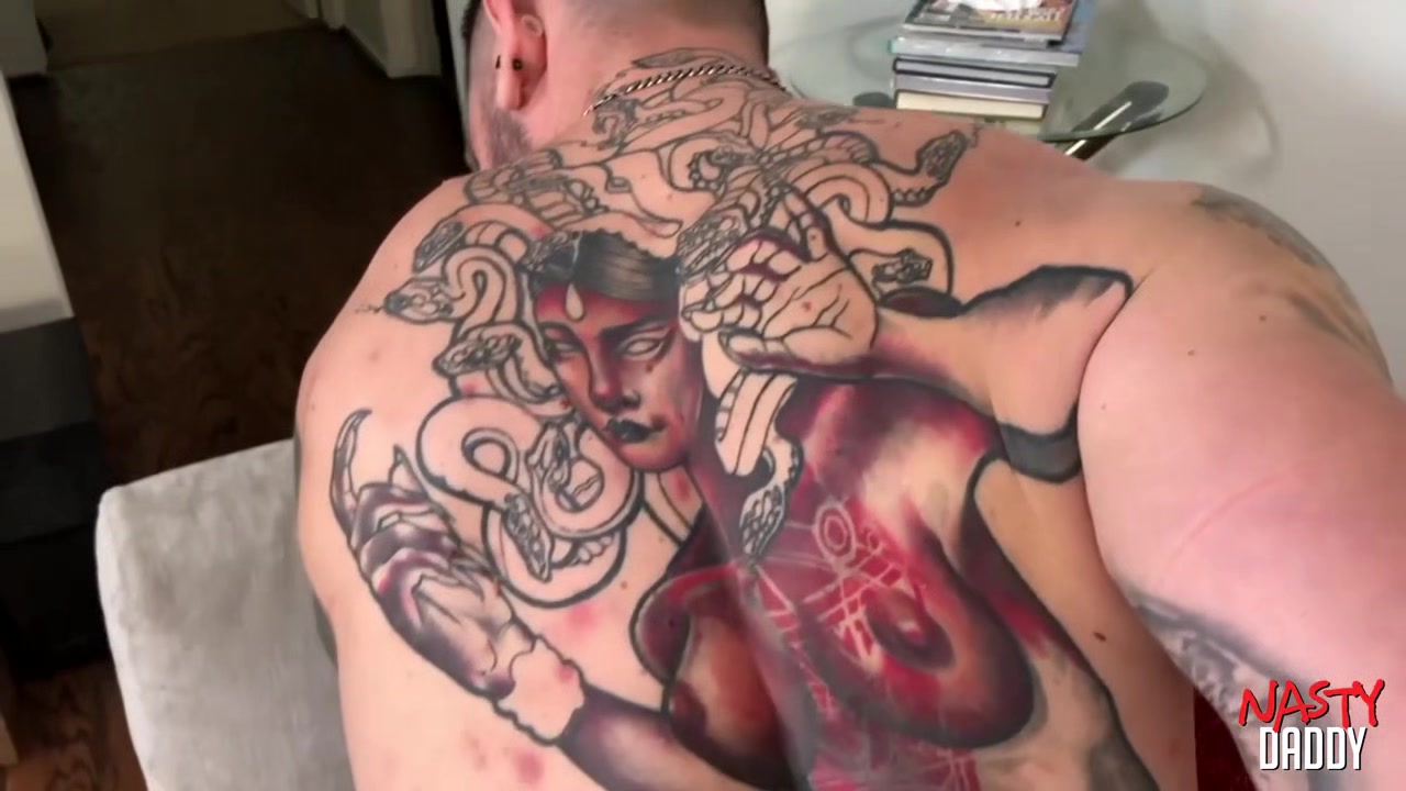 NASTYDADDY Trenton Ducati Films While Barebacking Hot Tattooed Jock