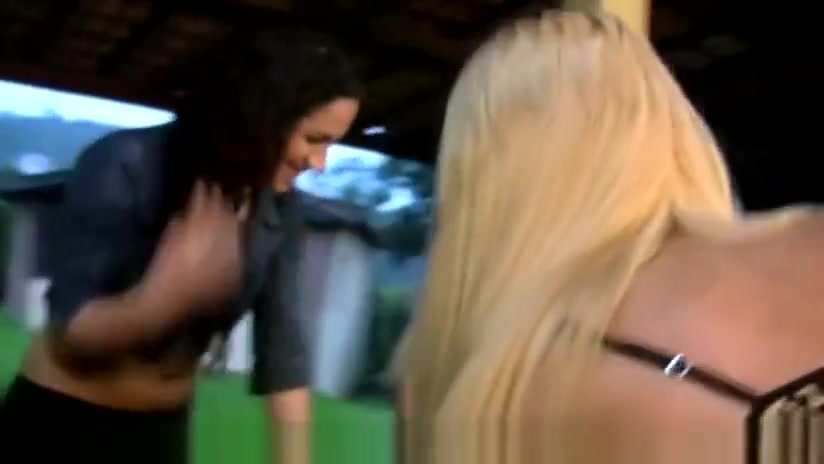 Awesome 4 TS play foosball in lingerie and bang big asses!