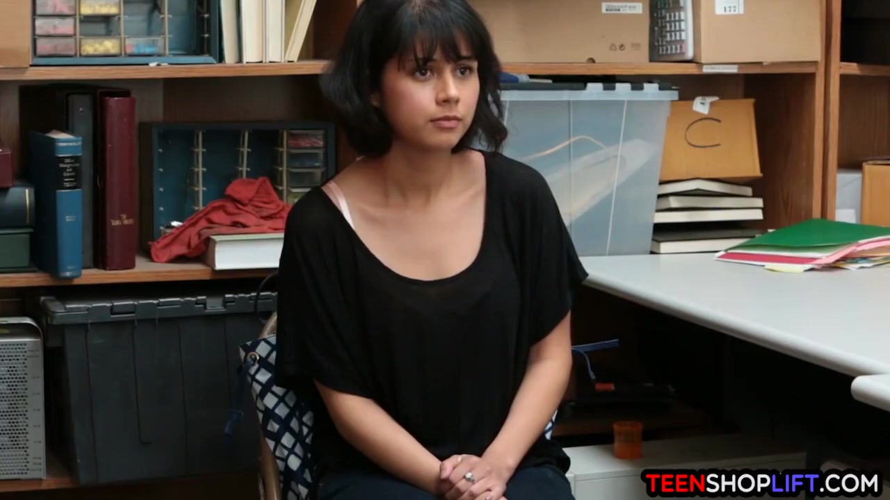 teen 18+ Shoplifter Reluctantly Blows A Security Guard
