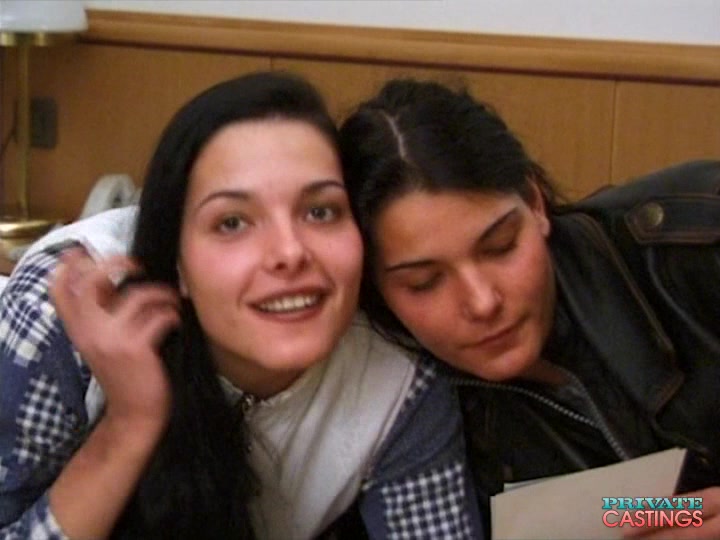 Viviann & Sofianne, Brunette Fake twins In The Private Casting