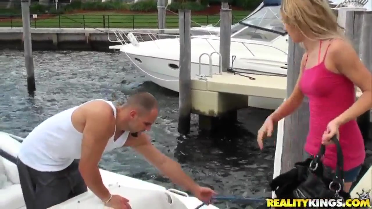 Temptress Amy Brooke wants more of Jmac's cock on board of the boat