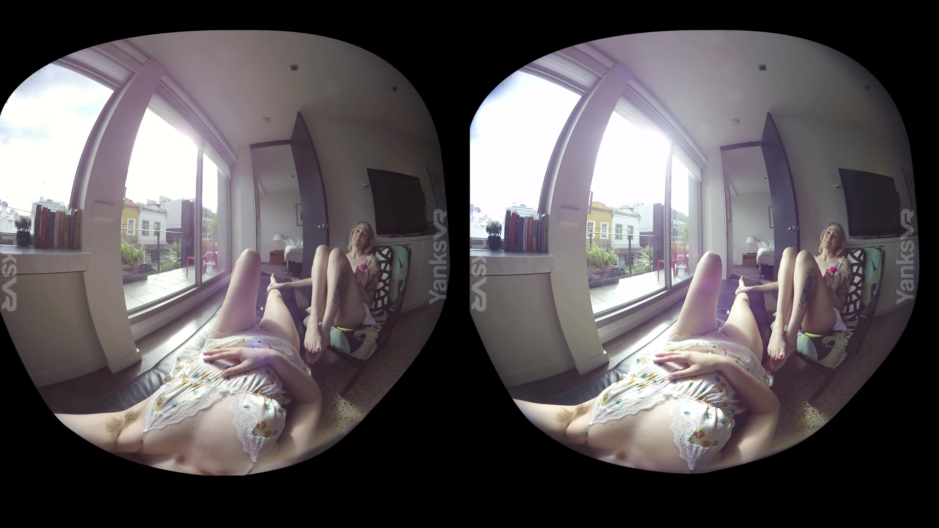 Charlotte Valentine & Marina in Marina & Charlotte Watch Each Other Cum - YanksVR