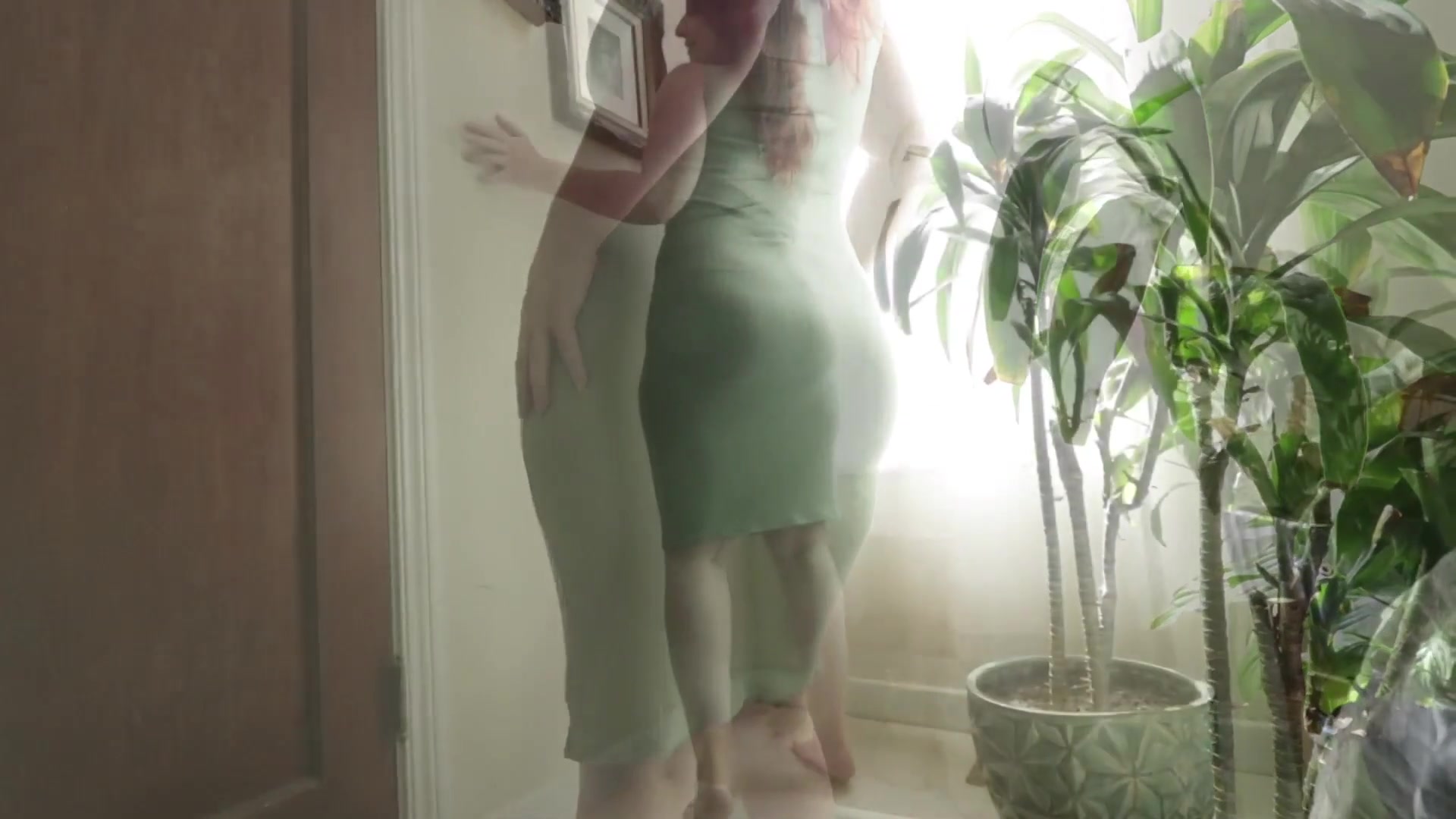Green Dress - Amberspanks