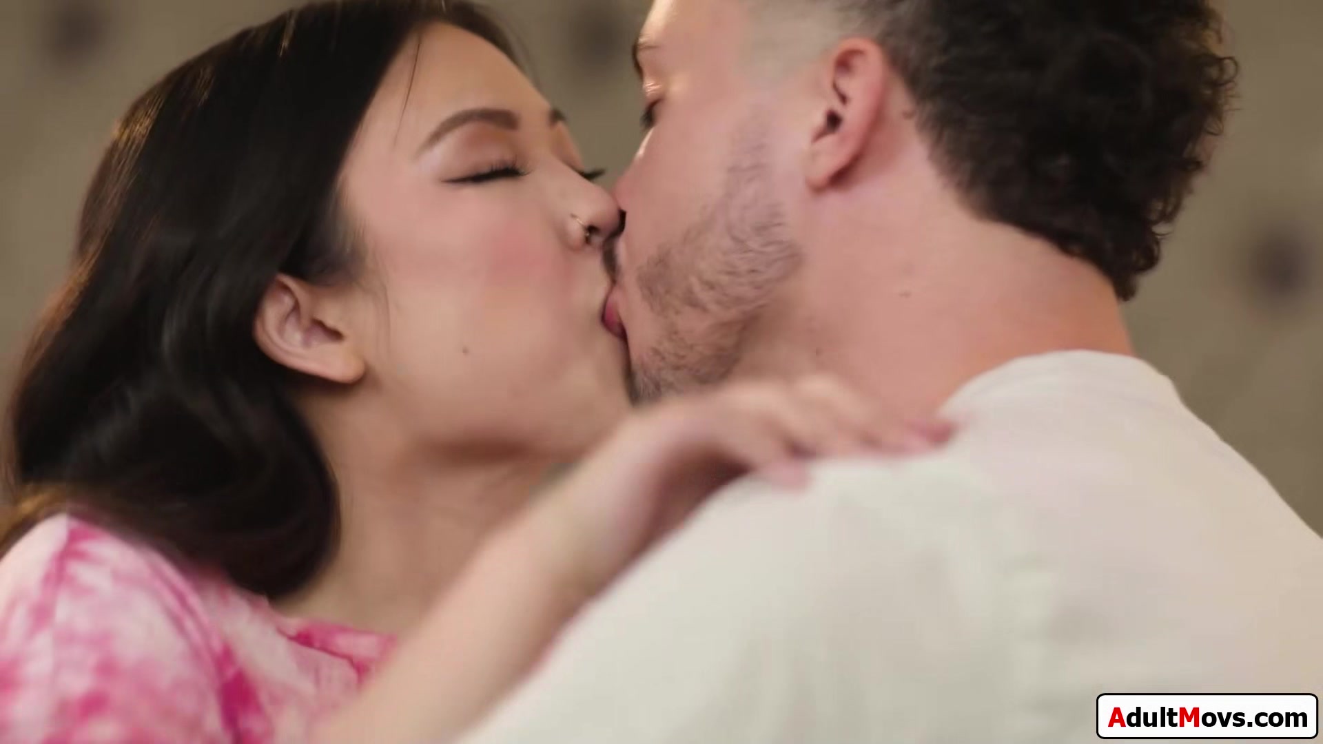 Asian teen 18+ needs to be quiet while she gets banged by her bf