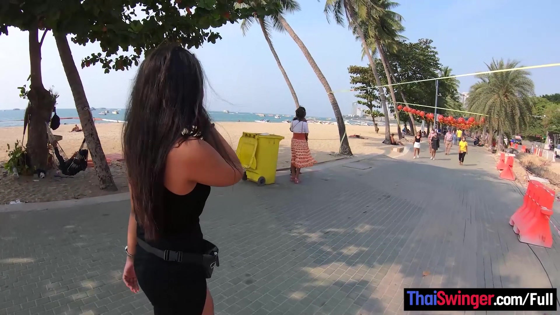 Big ass teen 18+ amateur from Thailand made a porno movie with big dick tourist