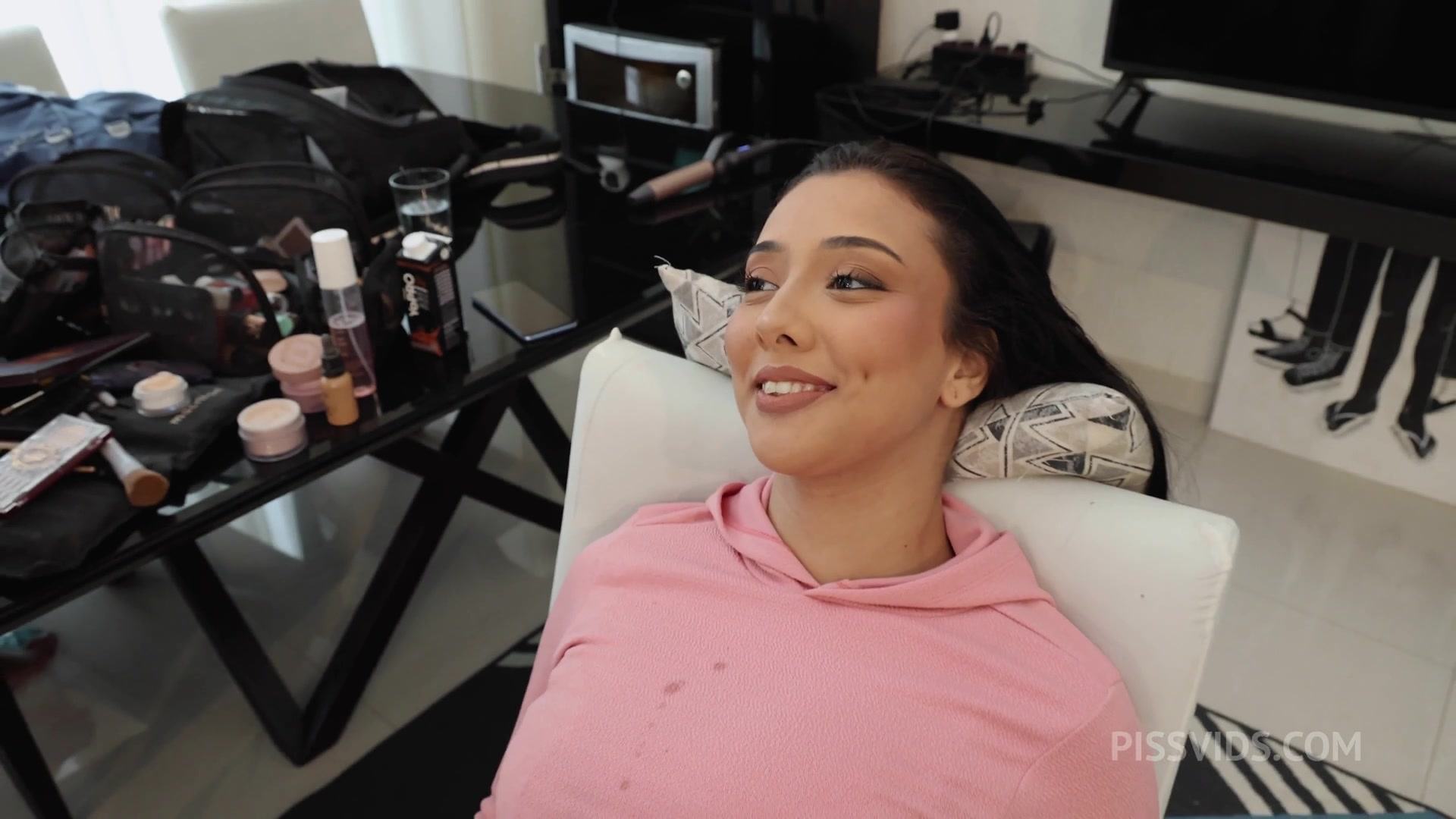 Behind the Scene from The Voluptuous Victoria Beatriz deep throat with Dap pee drink and Hot brazilian piss drinking Natasha Rios gets hardcore anal fucking with DAP 0% Pussy - PissVids