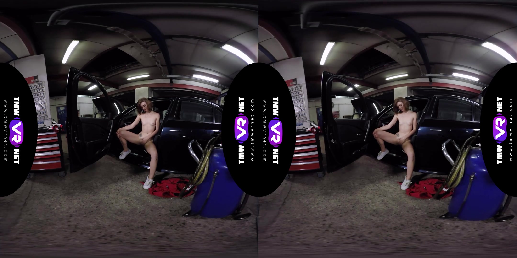 Tera Link in Cute Female Mechanic Plays Solo In The Car Service - TmwVRNet