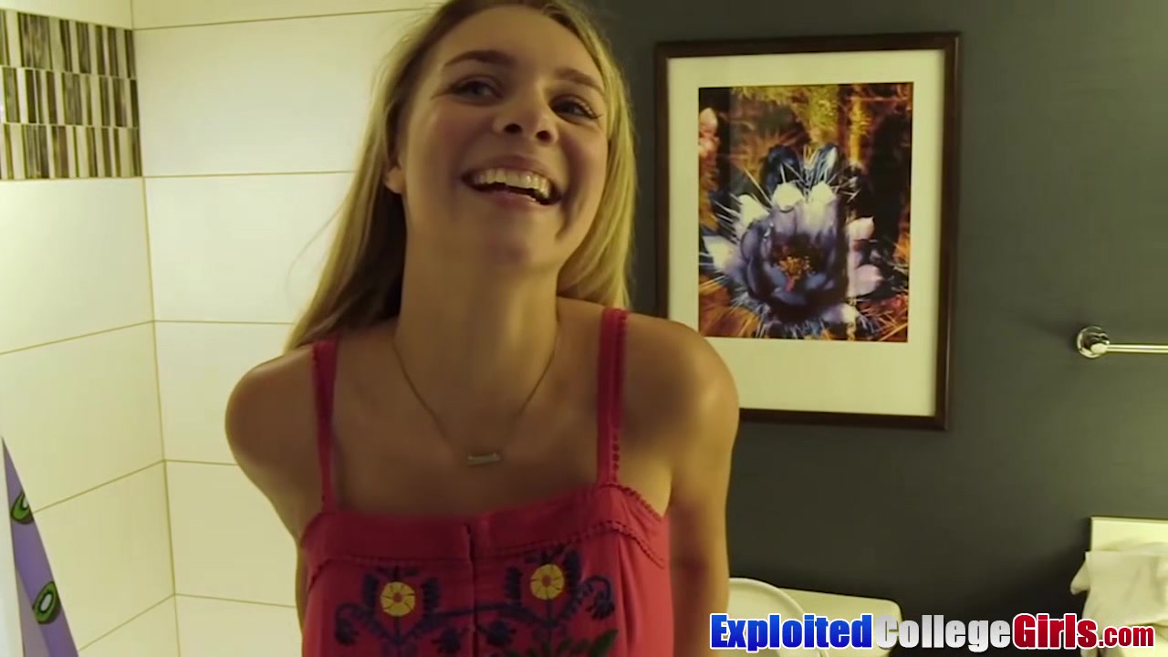Busty teen 18+ Gabbie Carter ass fucked in 1st college casting