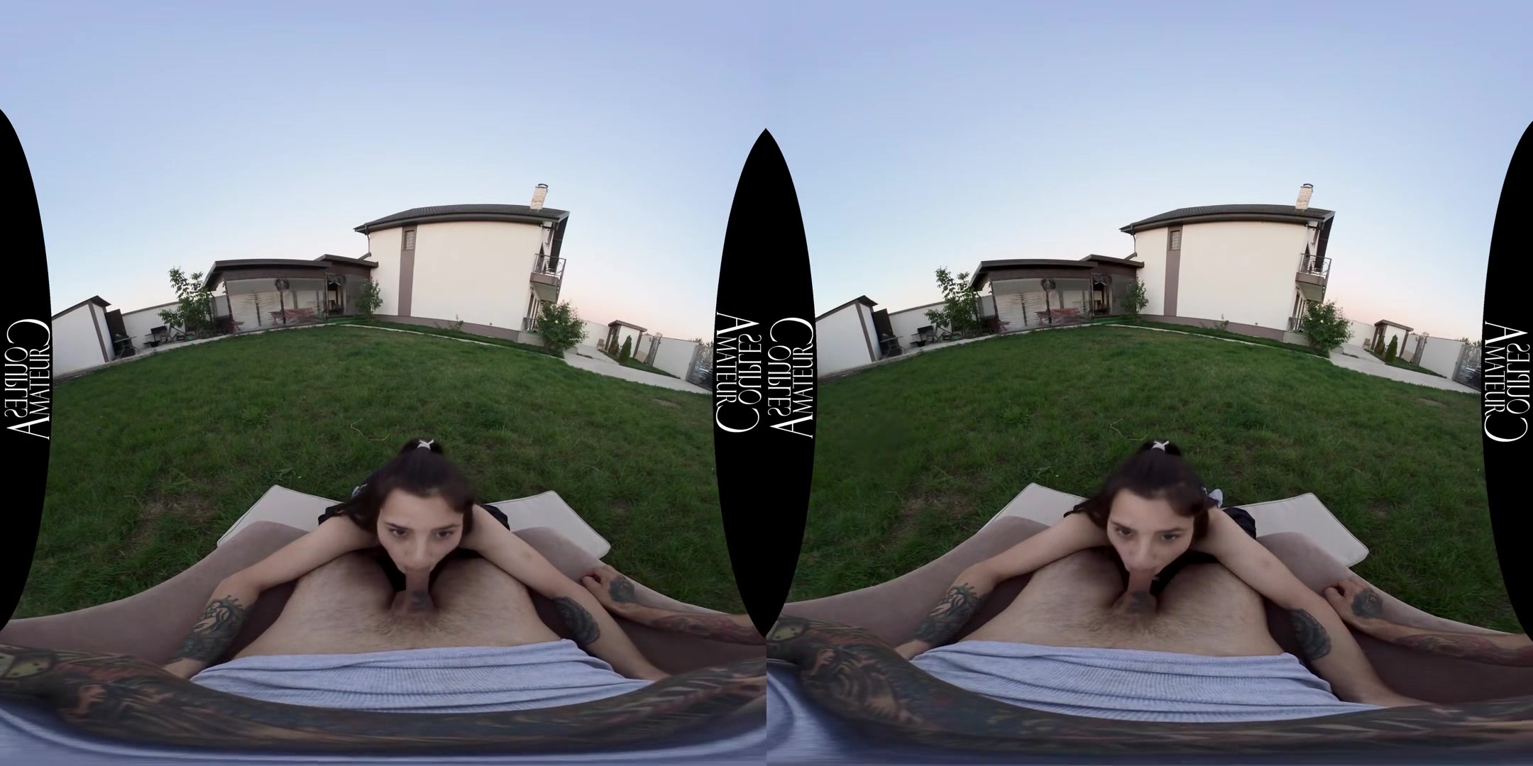 Sun Setting Quick-Fucking Outdoors; Hot Amateur Teen Blowjob