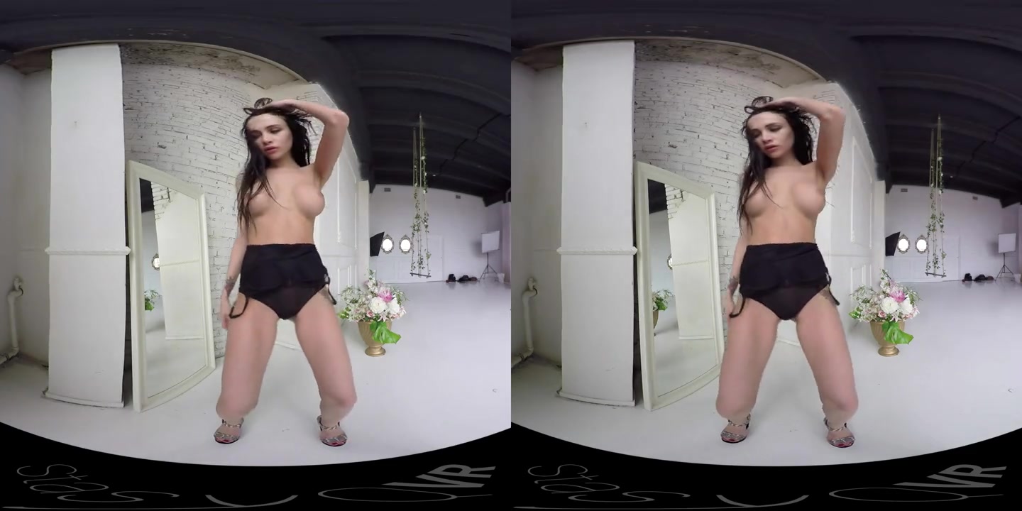 Tattooed Brunette Gets Naked