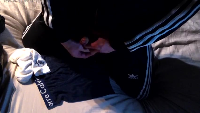 Boy Chav Wanks With Mates Gear