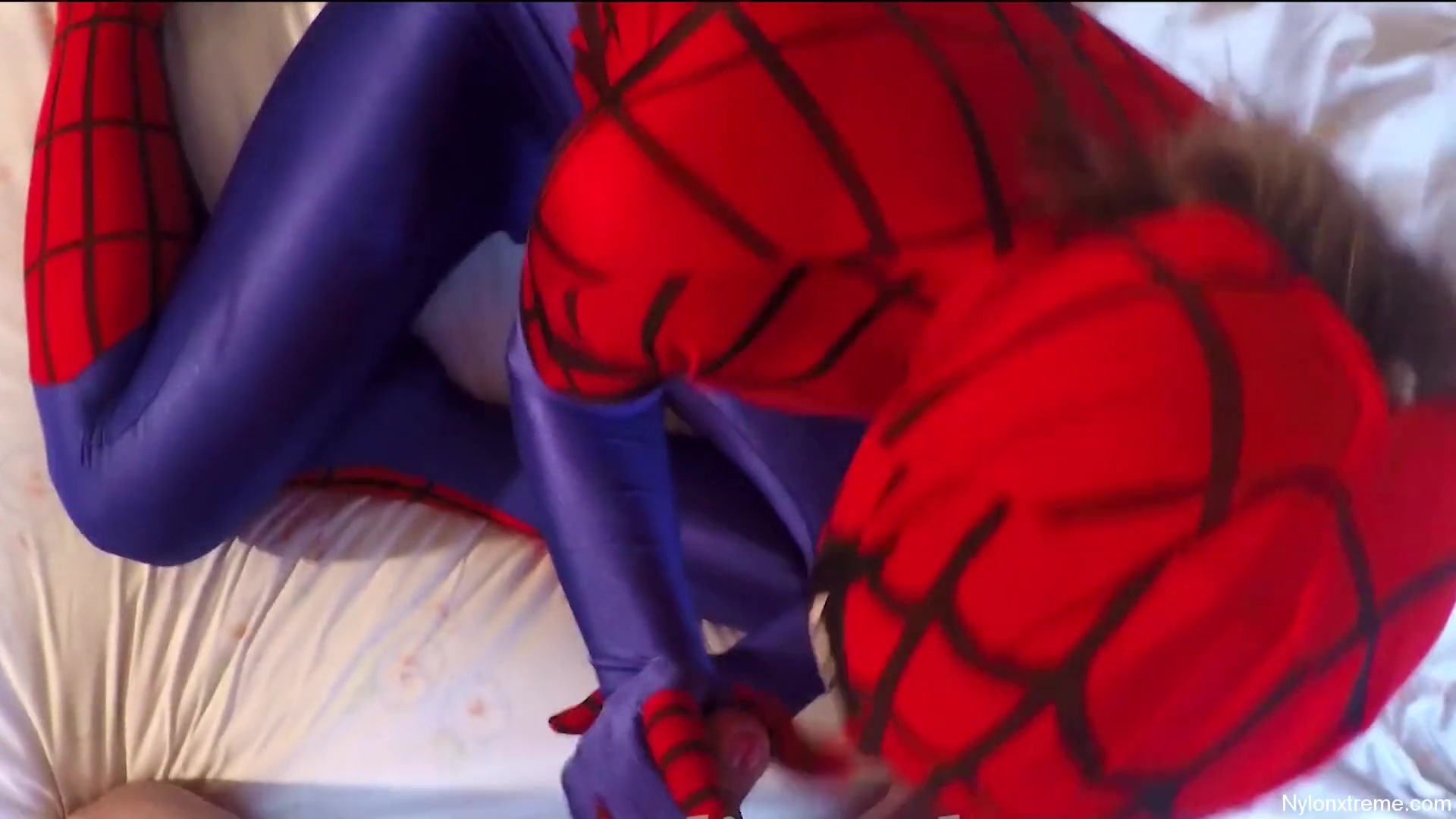 61 Superheroine Spidergirl Zentai Back - Sex Movies Featuring Sexy Tights