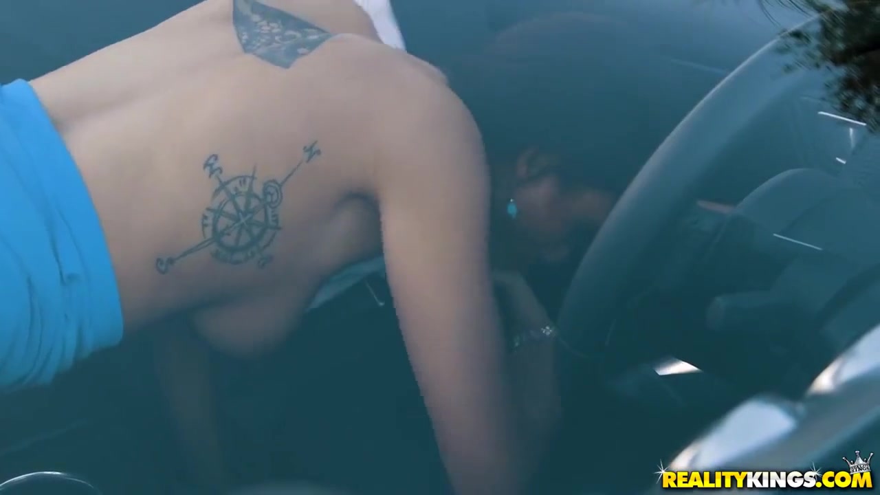 Gets Fucked Over The Hood Of The Car After Blowing His Dick With Rylynn Rae
